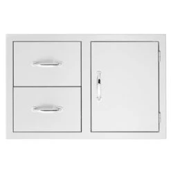 TrueFlame 33-Inch Masonry 2-Drawer & Access Door Combo (TF-DC2-33M)