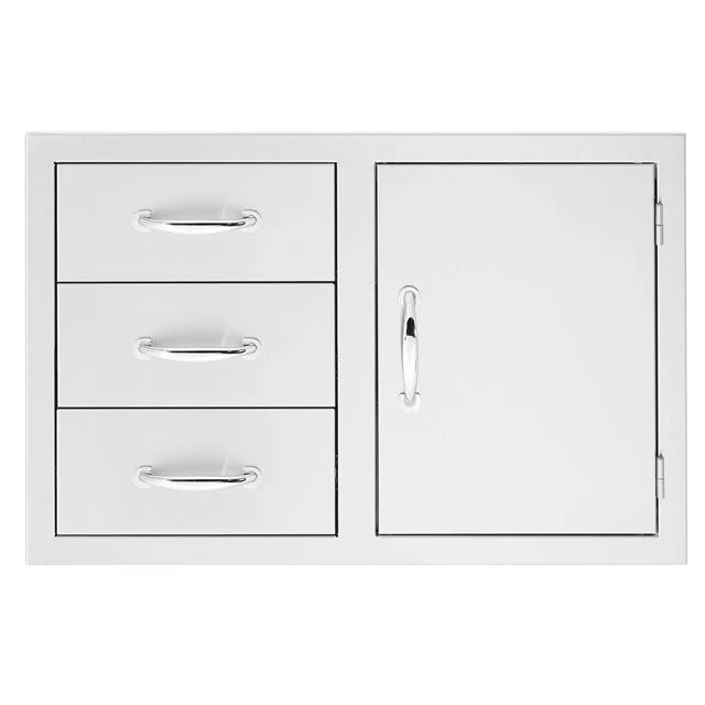 TrueFlame 33-Inch 3-Drawer & Access Door Combo (TF-DC3-33) 3 TrueFlame 33-Inch 3-Drawer & Access Door Combo (TF-DC3-33)