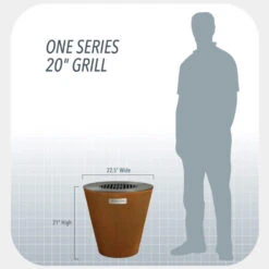 Arteflame One Series 20" Grill 23 Arteflame One Series 20" Grill -Outdoor Kitchen Shop 1Series 20InchGrill Size Scale 1050x996 e946e70f 72e9 4175 b568 056105c0382c