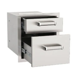 Fire Magic Double Drawer 7 Fire Magic Double Drawer -Outdoor Kitchen Shop 2400x2400 53802SC angledopengallery
