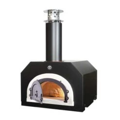 Chicago Brick Oven 500 Countertop Wood Fired Pizza Oven 15 Chicago Brick Oven 500 Countertop Wood Fired Pizza Oven -Outdoor Kitchen Shop 500 countertop pizza oven black