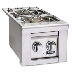 Viking 5 Series 13-Inch Stainless Steel Built-In Double Side Burner