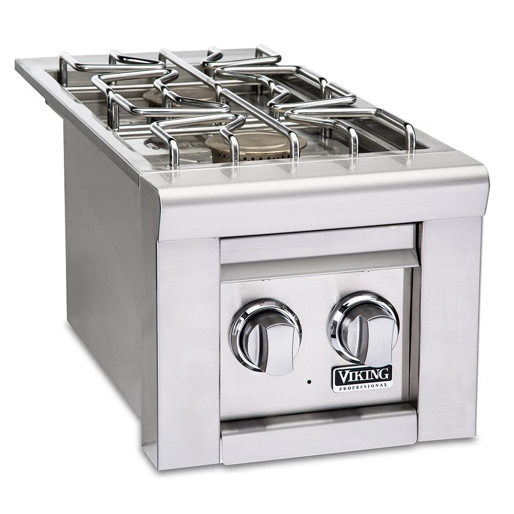Viking 5 Series 13-Inch Stainless Steel Built-In Double Side Burner 3 Viking 5 Series 13-Inch Stainless Steel Built-In Double Side Burner