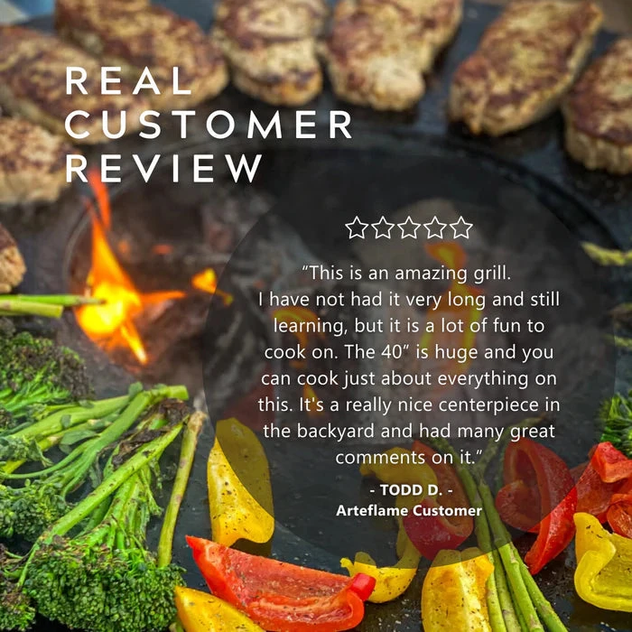 Arteflame Classic 40" Grill - Tall Round Base 7 Arteflame Classic 40" Grill - Tall Round Base - Image 5