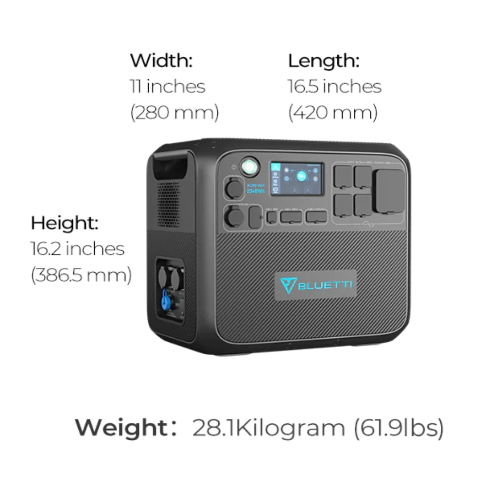 BLUETTI AC200MAX Expandable Power Station 2,200W/2,048Wh 9 BLUETTI AC200MAX Expandable Power Station 2,200W/2,048Wh - Image 7