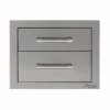 Alfresco 17-Inch Two Tier Storage Drawers - AXE-2DR-SC 1 Alfresco 17-Inch Two Tier Storage Drawers - AXE-2DR-SC -Outdoor Kitchen Shop Alfresco17 InchTwoTierStorageDrawers AXE 2DR SC