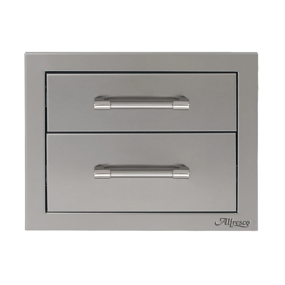 Alfresco 17-Inch Two Tier Storage Drawers - AXE-2DR-SC 3 Alfresco 17-Inch Two Tier Storage Drawers - AXE-2DR-SC