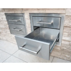 Alfresco 17-Inch Two Tier Storage Drawers - AXE-2DR-SC 7 Alfresco 17-Inch Two Tier Storage Drawers - AXE-2DR-SC -Outdoor Kitchen Shop Alfresco17 InchTwoTierStorageDrawers AXE 2DR SC 2