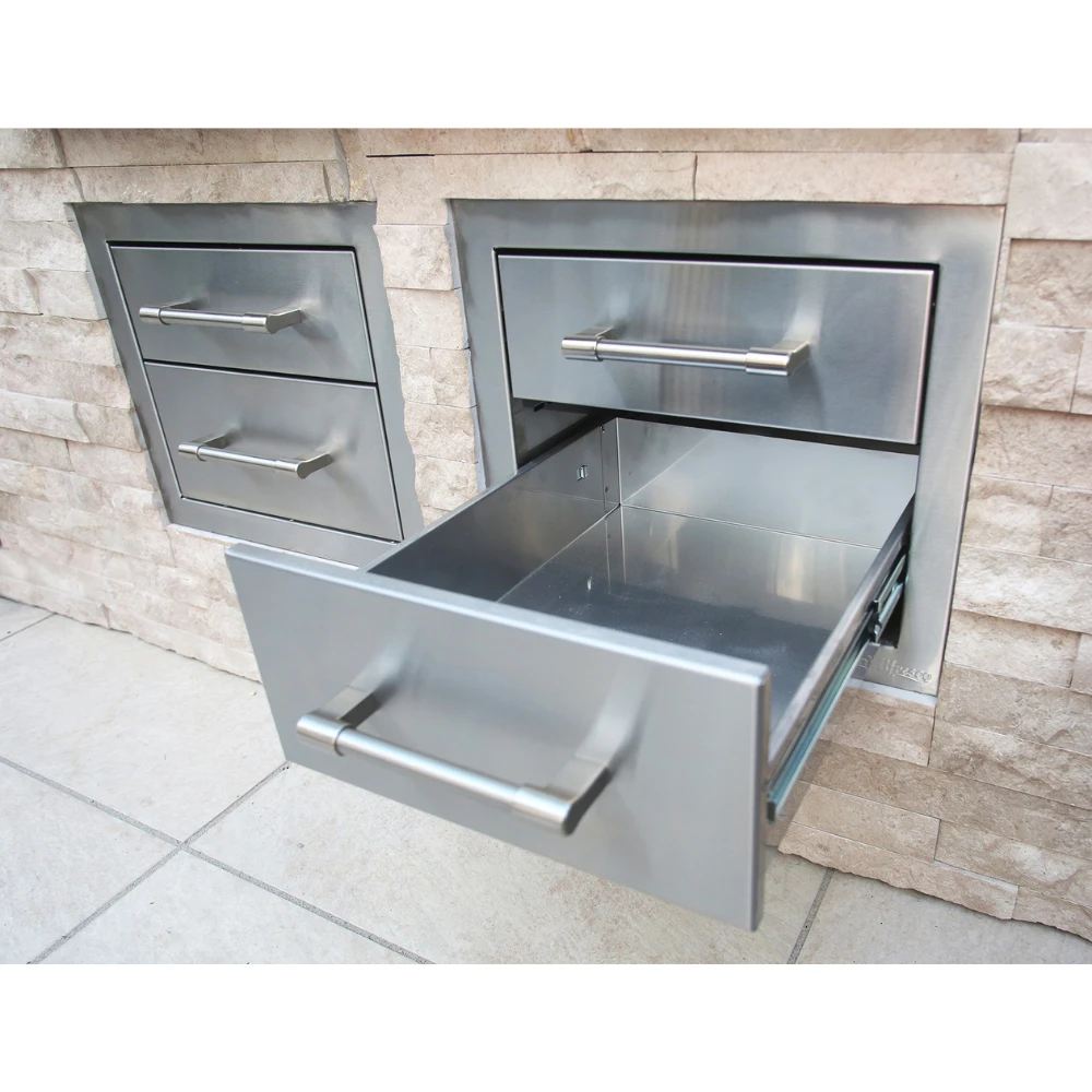 Alfresco 17-Inch Two Tier Storage Drawers - AXE-2DR-SC 5 Alfresco 17-Inch Two Tier Storage Drawers - AXE-2DR-SC - Image 3