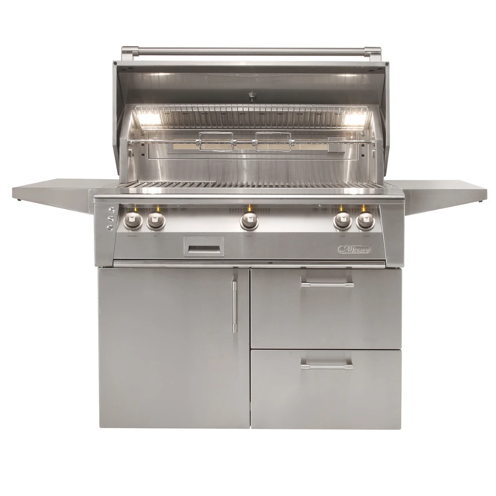 Alfresco ALXE 42-Inch Freestanding Gas Grill With Rotisserie - ALXE-42C-LP/NG 4 Alfresco ALXE 42-Inch Freestanding Gas Grill With Rotisserie - ALXE-42C-LP/NG - Image 2