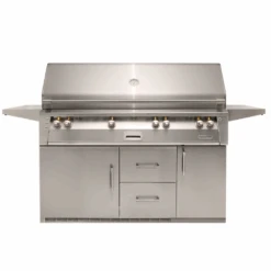 Alfresco ALXE 56-Inch Freestanding Gas All Grill With Sear Zone Burner On Refrigerated Base - ALXE-56BFGR-LP/NG
