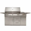 Alfresco ALXE 56-Inch Gas Grill And Side Burner On Refrigerated Base - ALXE-56R-LP/NG
