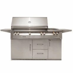 Alfresco ALXE 56-Inch Gas Grill With Sear Zone Burner & Side Burner On Refrigerated Base - ALXE-56SZR-LP/NG