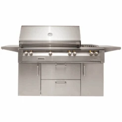 Alfresco ALXE 56-Inch Freestanding Gas Grill With Rotisserie & Side Burner - ALXE-56C-LP/NG