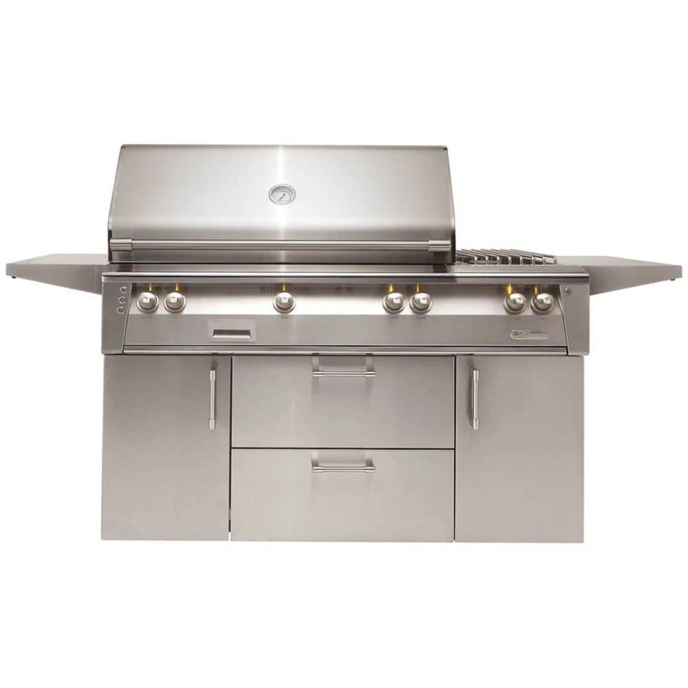Alfresco ALXE 56-Inch Freestanding Gas Grill With Rotisserie & Side Burner - ALXE-56C-LP/NG 3 Alfresco ALXE 56-Inch Freestanding Gas Grill With Rotisserie & Side Burner - ALXE-56C-LP/NG
