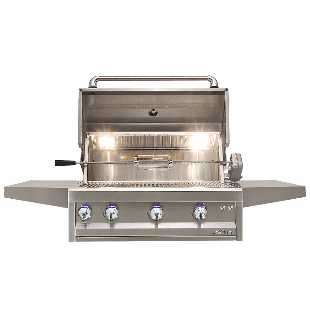 Artisan 32-Inch 3-Burner Built-In Professional Gas Grill With Rotisserie & Light (ARTP-32-NG/LP) 4 Artisan 32-Inch 3-Burner Built-In Professional Gas Grill With Rotisserie & Light (ARTP-32-NG/LP) - Image 2
