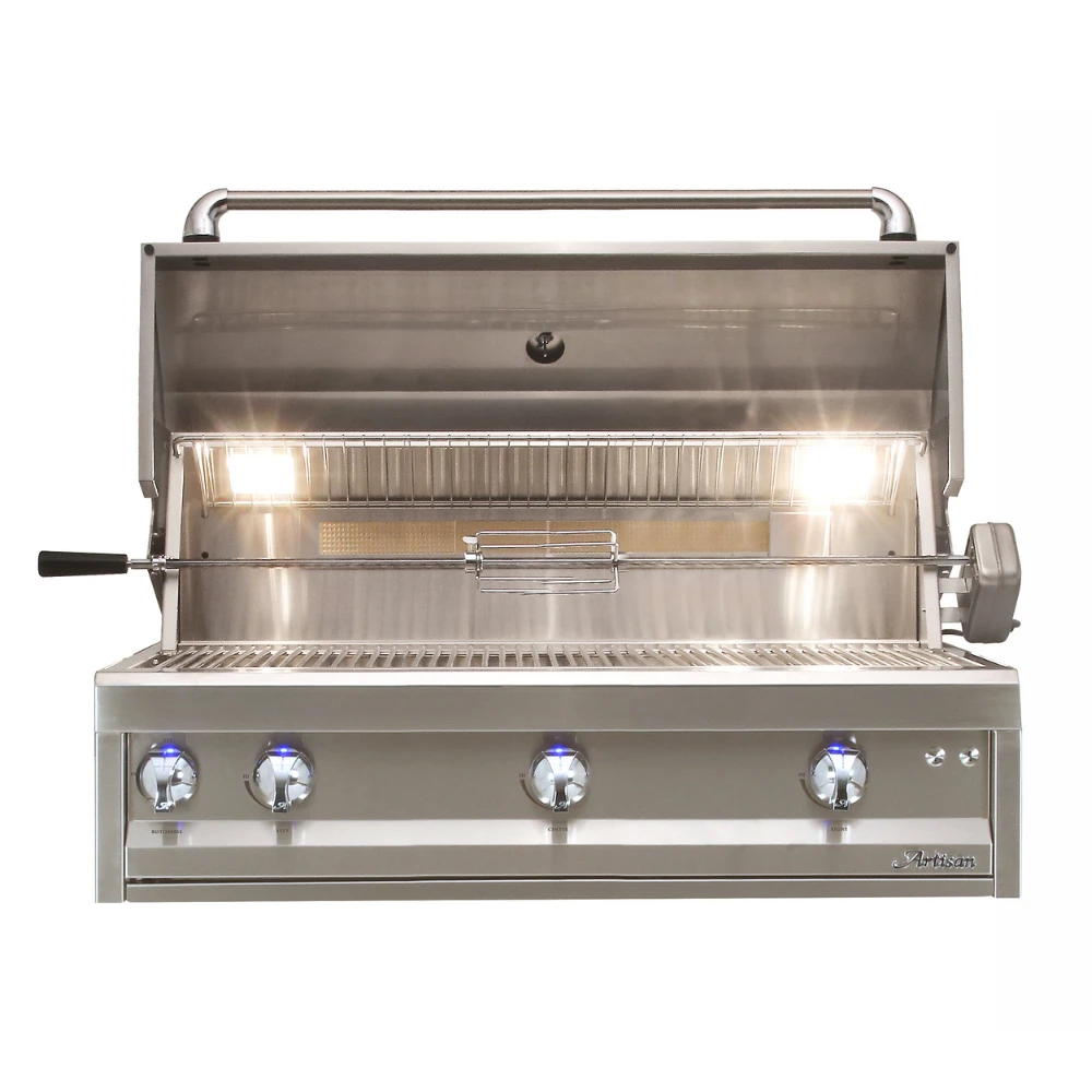 Artisan 42-Inch 3-Burner Built-In Professional Gas Grill With Rotisserie & Light (ARTP-42-NG/LP) 3 Artisan 42-Inch 3-Burner Built-In Professional Gas Grill With Rotisserie & Light (ARTP-42-NG/LP)
