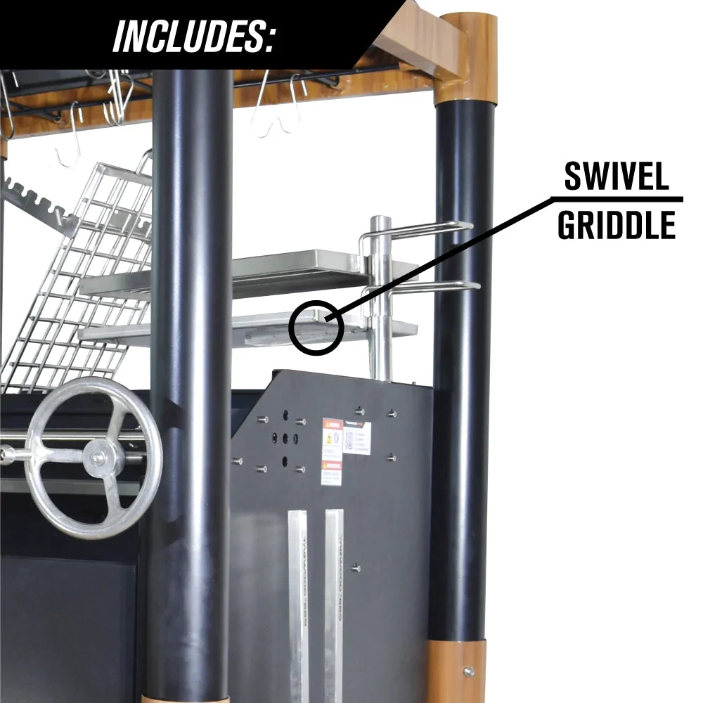 Tagwood BBQ Argentine Wood Fire & Charcoal Grill (BBQ02SI) 9 Tagwood BBQ Argentine Wood Fire & Charcoal Grill (BBQ02SI) - Image 7