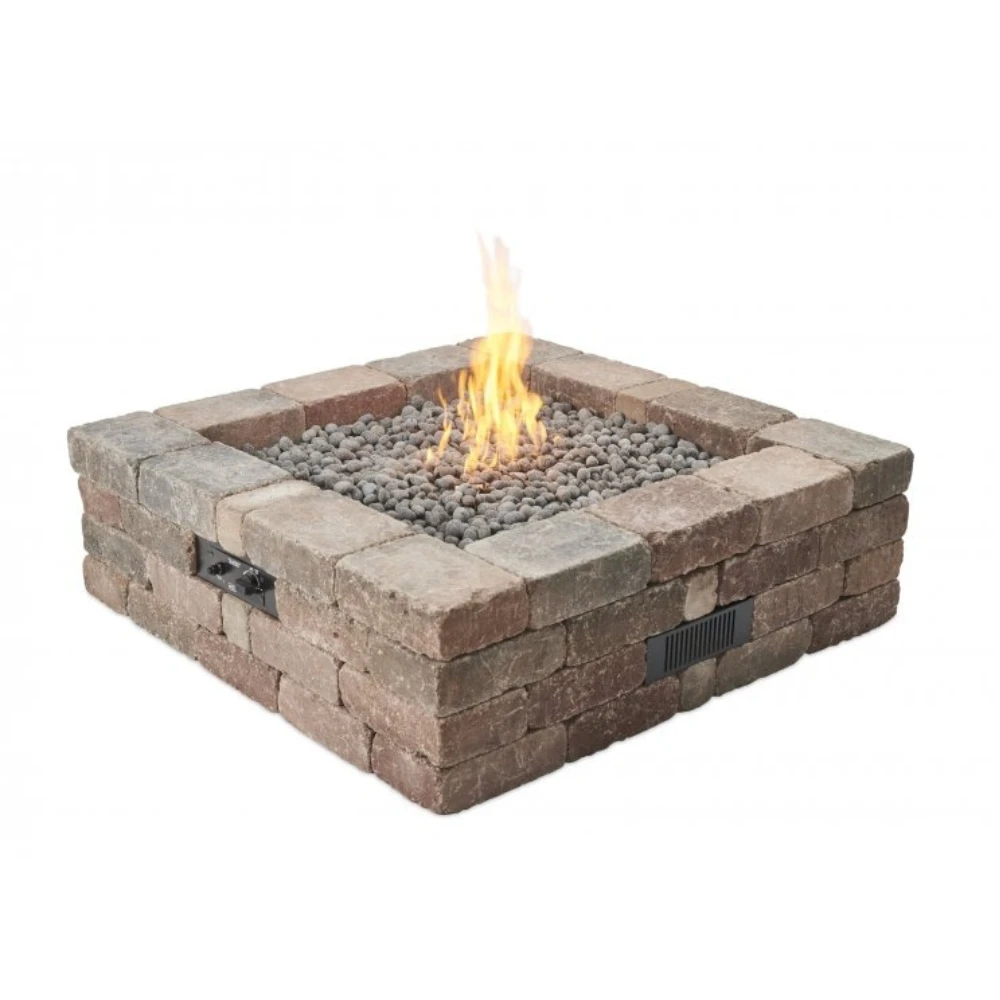The Outdoor Greatroom Company Bronson Block Square Gas Fire Pit Kit (BRON5151-K) 3 The Outdoor Greatroom Company Bronson Block Square Gas Fire Pit Kit (BRON5151-K)