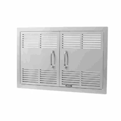Bull Grills 30-Inch Dual Lined Vented Stainless Steel Double Access Doors (44570)