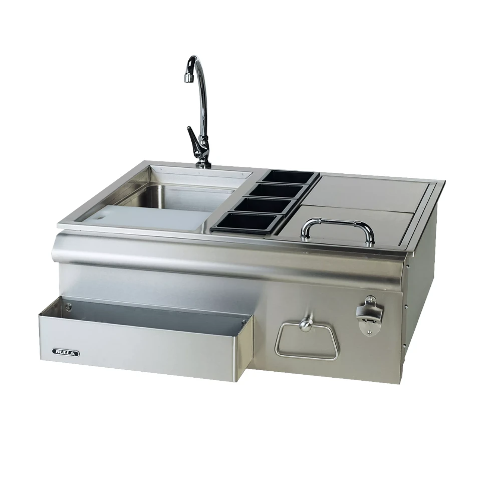 Bull Grills 30-Inch Slide-In Bar Caddy With Ice Chest & Sink (97623) 3 Bull Grills 30-Inch Slide-In Bar Caddy With Ice Chest & Sink (97623)