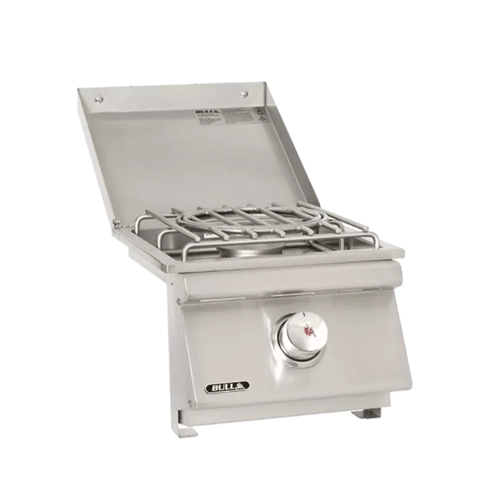 Bull Grills Built-In Single Pro Side Burner With Cover (60018/9) 3 Bull Grills Built-In Single Pro Side Burner With Cover (60018/9)