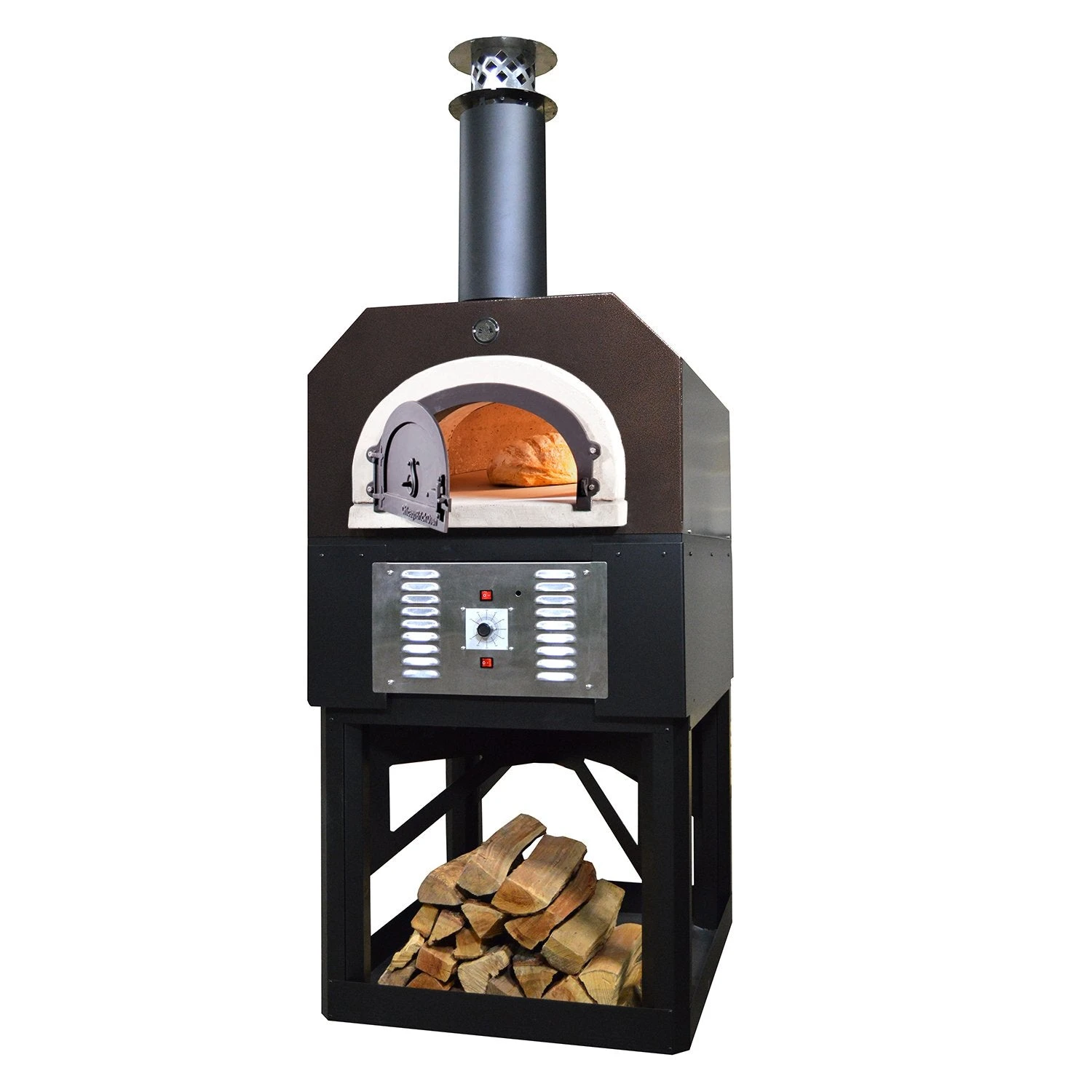 Chicago Brick Oven 750 Hybrid Gas & Wood Fired Pizza Oven On Stand 3 Chicago Brick Oven 750 Hybrid Gas & Wood Fired Pizza Oven On Stand