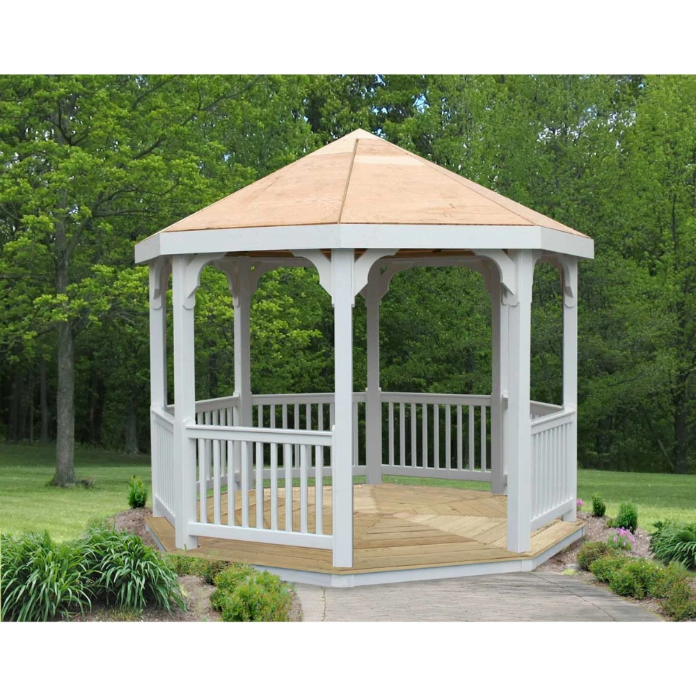 Creekvine Designs 10' Vinyl Octagon Gazebo 3 Creekvine Designs 10' Vinyl Octagon Gazebo