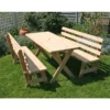 Creekvine Designs 27" Cedar Backyard Bash Cross Legged Picnic Table With Backed Benches 2 Creekvine Designs 27" Cedar Backyard Bash Cross Legged Picnic Table With Backed Benches -Outdoor Kitchen Shop CreekvineDesigns27CedarBackyardBashCrossLeggedPicnicTablewithBackedBenches