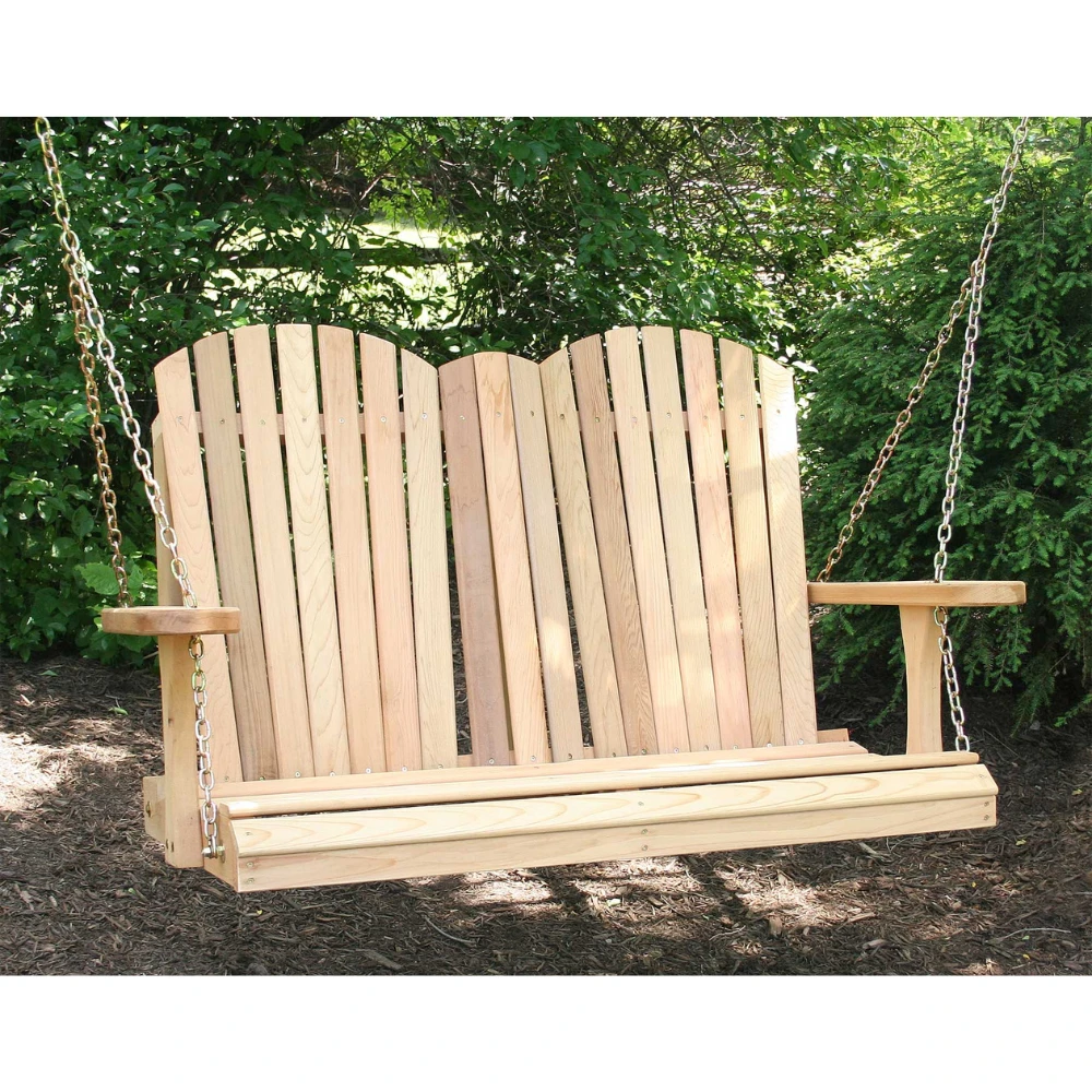 Creekvine Designs Cedar Adirondack Porch Swing 3 Creekvine Designs Cedar Adirondack Porch Swing