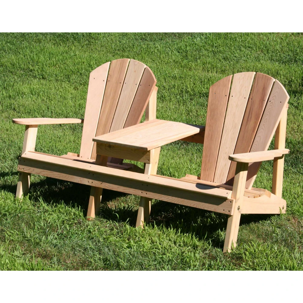 Creekvine Designs Cedar Adirondack Settee 4 Creekvine Designs Cedar Adirondack Settee - Image 2