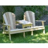 Creekvine Designs Cedar Adirondack Settee 1 Creekvine Designs Cedar Adirondack Settee -Outdoor Kitchen Shop CreekvineDesignsCedarAdirondackSetteeDesignsCedarAmericanForestAdirondackChair