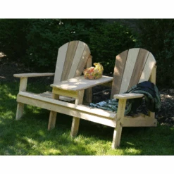Creekvine Designs Cedar Adirondack Settee 7 Creekvine Designs Cedar Adirondack Settee -Outdoor Kitchen Shop CreekvineDesignsCedarAdirondackSettee 2
