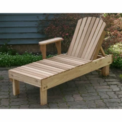 Creekvine Designs Cedar American Forest Chaise Lounge