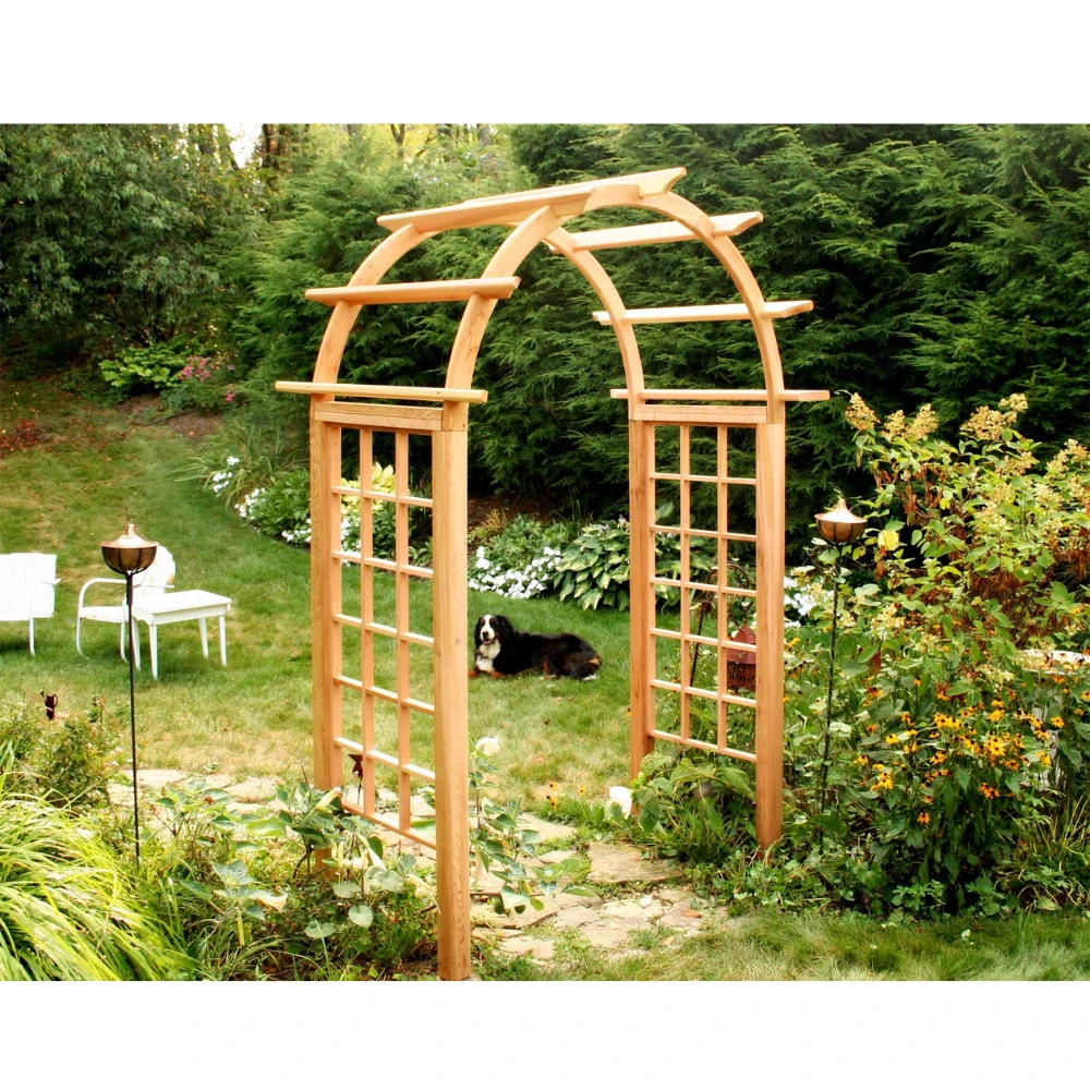 Creekvine Designs Cedar Arched Arbor 3 Creekvine Designs Cedar Arched Arbor