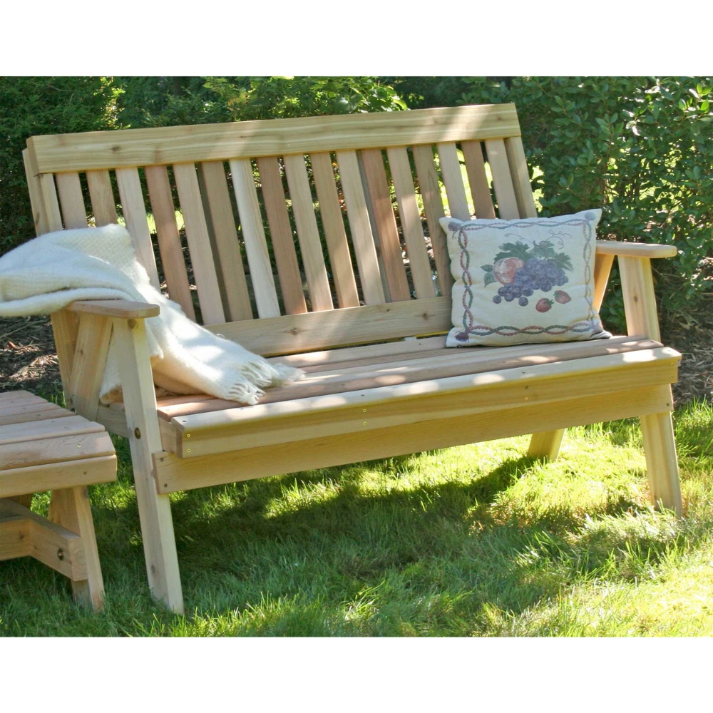Creekvine Designs Cedar Countryside Garden Bench 3 Creekvine Designs Cedar Countryside Garden Bench