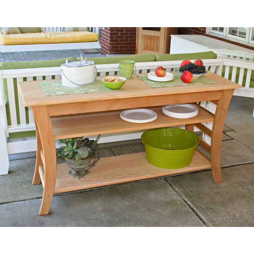 Creekvine Designs Cedar Entertaining Buffet Table 3 Creekvine Designs Cedar Entertaining Buffet Table