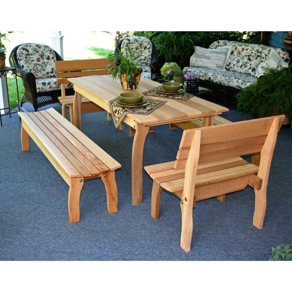 Creekvine Designs Cedar Gathering Dining Set 4 Creekvine Designs Cedar Gathering Dining Set - Image 2