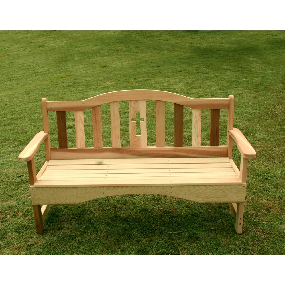 Creekvine Designs Cedar Holy Cross Garden Bench 4 Creekvine Designs Cedar Holy Cross Garden Bench - Image 2