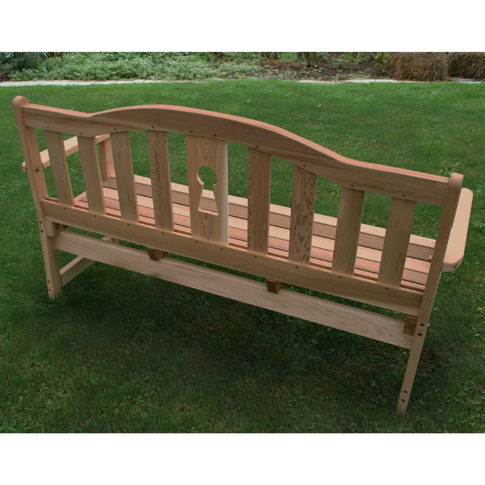 Creekvine Designs Cedar Keyway Garden Bench 4 Creekvine Designs Cedar Keyway Garden Bench - Image 2