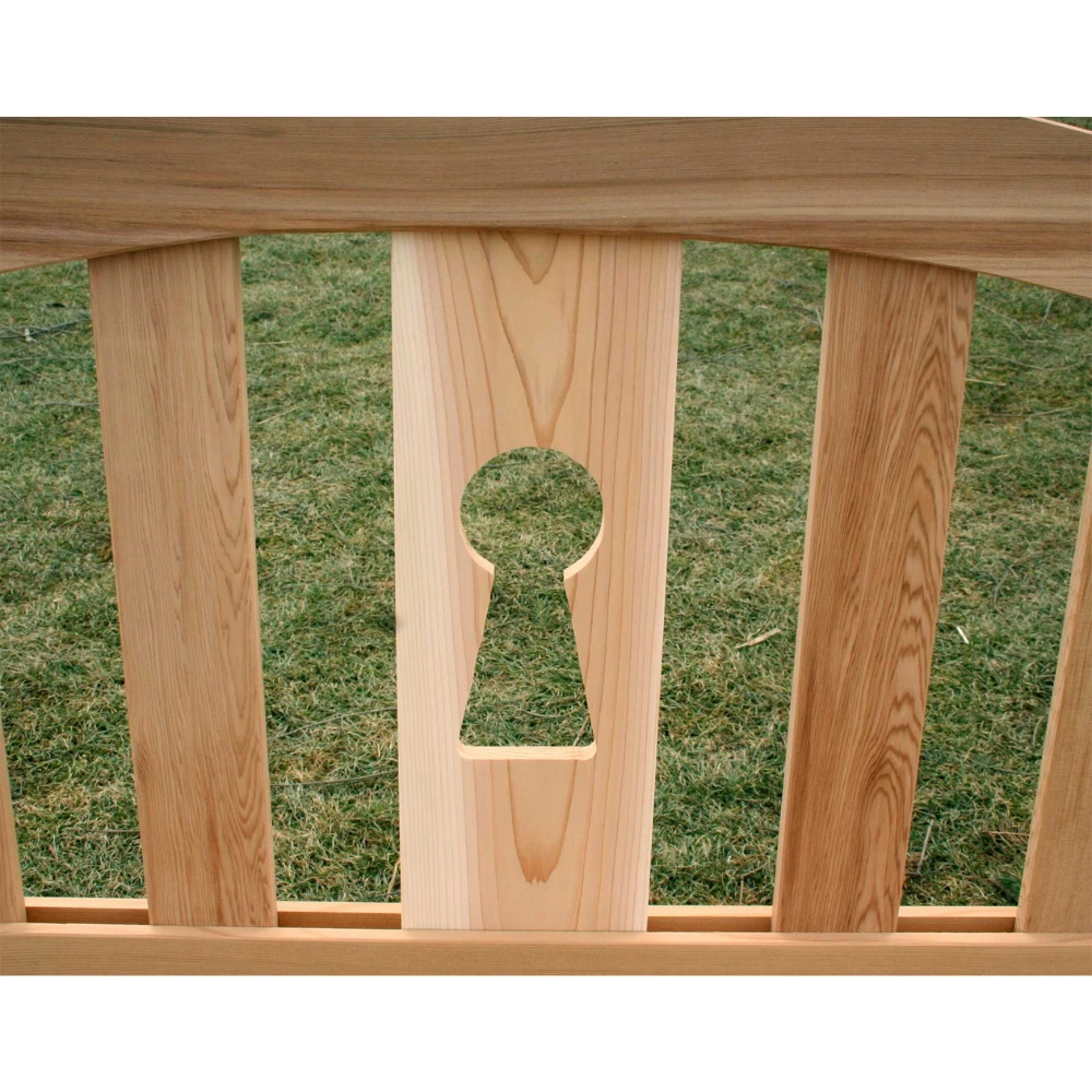 Creekvine Designs Cedar Keyway Garden Bench 5 Creekvine Designs Cedar Keyway Garden Bench - Image 3