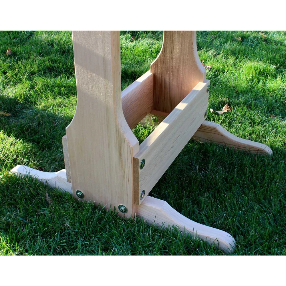 Creekvine Designs Cedar Round Trestle Dining Set 5 Creekvine Designs Cedar Round Trestle Dining Set - Image 3