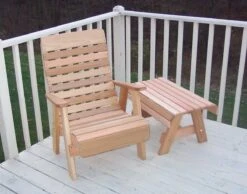 Creekvine Designs Cedar Twin Ponds Chair & Table Set
