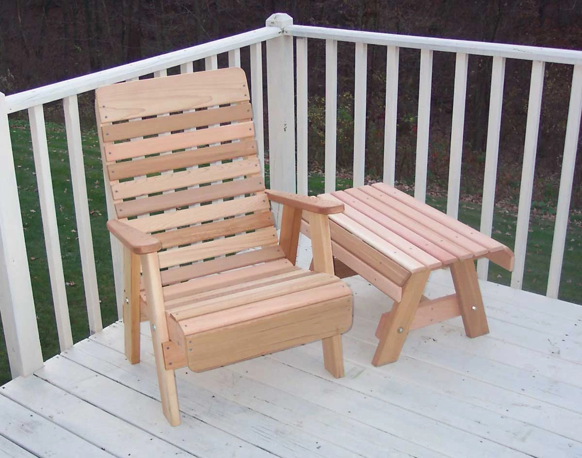 Creekvine Designs Cedar Twin Ponds Chair & Table Set 3 Creekvine Designs Cedar Twin Ponds Chair & Table Set