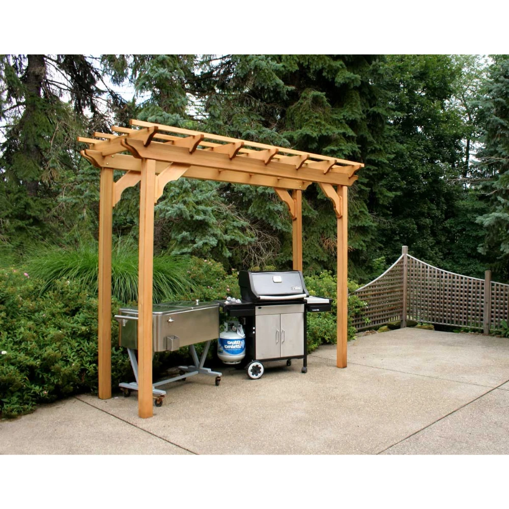 Creekvine Designs Red Cedar Courtyard Pergola 3 Creekvine Designs Red Cedar Courtyard Pergola