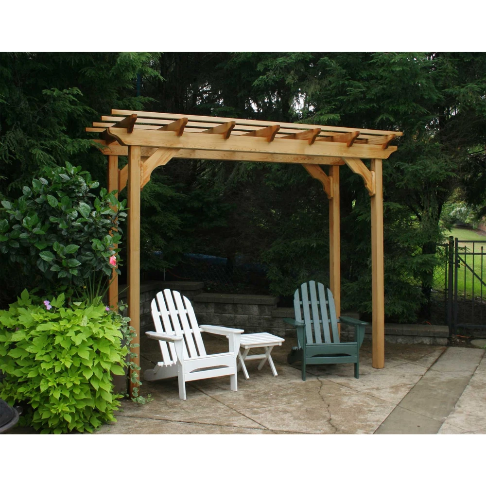 Creekvine Designs Red Cedar Courtyard Pergola 4 Creekvine Designs Red Cedar Courtyard Pergola - Image 2