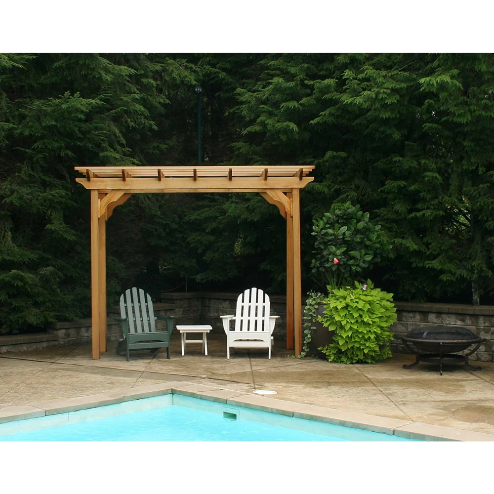 Creekvine Designs Red Cedar Courtyard Pergola 5 Creekvine Designs Red Cedar Courtyard Pergola - Image 3