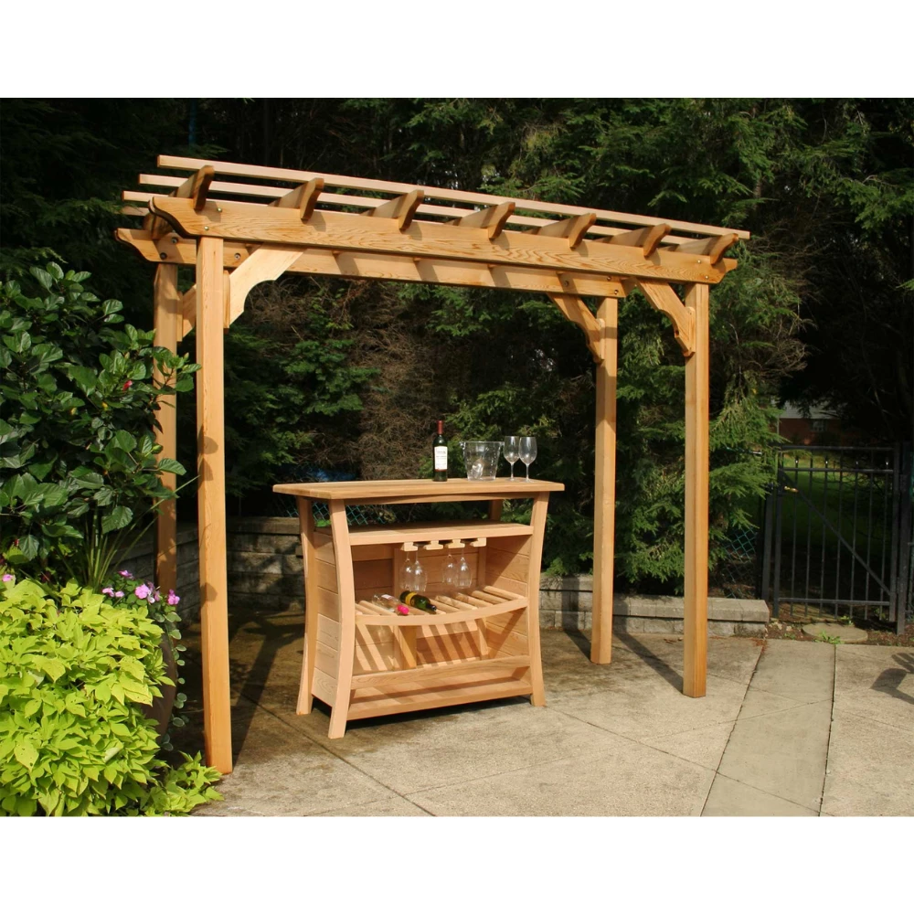 Creekvine Designs Red Cedar Courtyard Pergola 6 Creekvine Designs Red Cedar Courtyard Pergola - Image 4