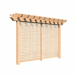 Creekvine Designs Red Cedar Monterrey Pergola With Lattice