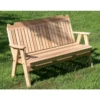 Creekvine Designs Red Cedar Straight Back English Garden Bench 1 Creekvine Designs Red Cedar Straight Back English Garden Bench -Outdoor Kitchen Shop CreekvineDesignsRedCedarStraightBackEnglishGardenBench
